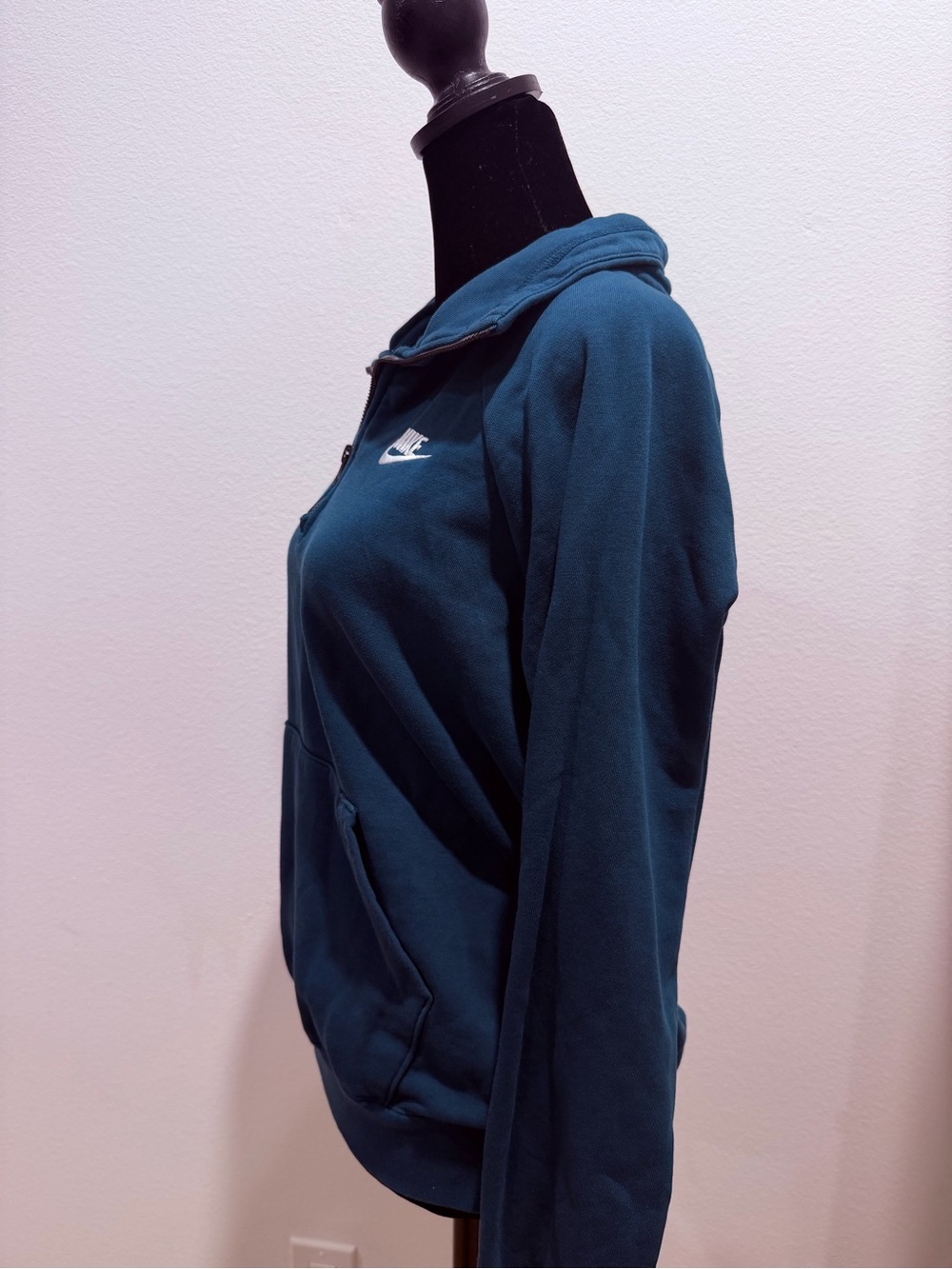 Nike Teal Half-Zip Fleece Pullover - Picture 4 of 5
